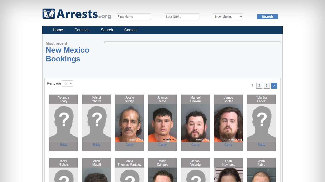 New Mexico Arrests and Inmate Search