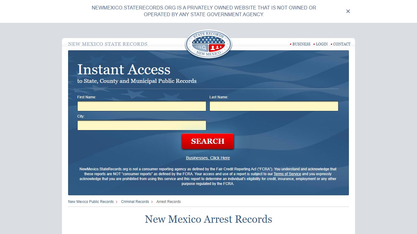 New Mexico Arrest Records | StateRecords.org